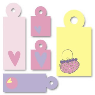 Heidi Grace Designs - Girlfriends Square Pocket Charms  (sold in 3's)